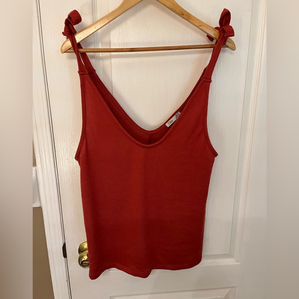 Knit Tank burnt Orange